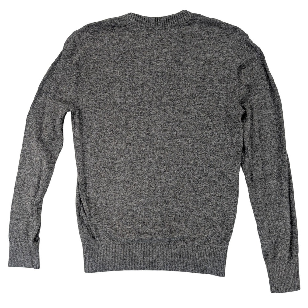Hollister Sweater Men XXS Gray V-neck Lightweight Casual Preppy Tween Boy 14 EUC - Picture 3 of 10